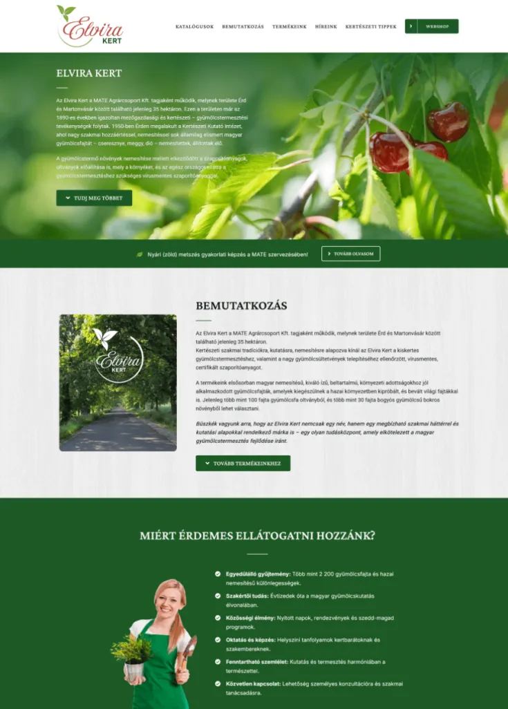 MATE Agrárcsoport Kft. - Elvira Kert