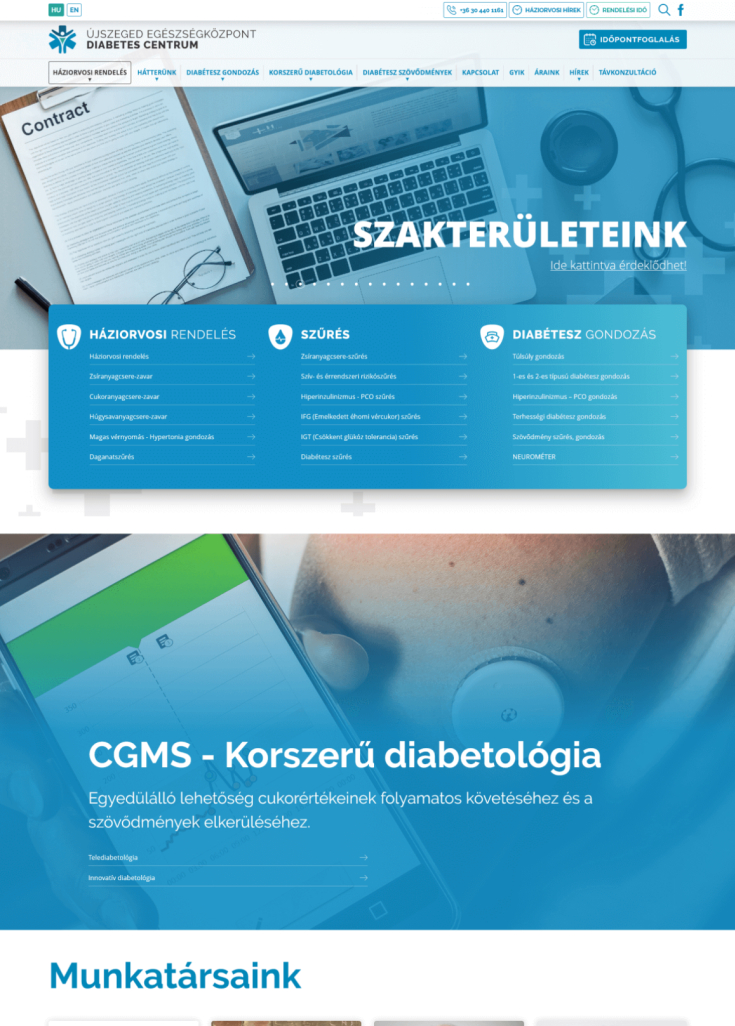 CMS rendszer fejlesztés