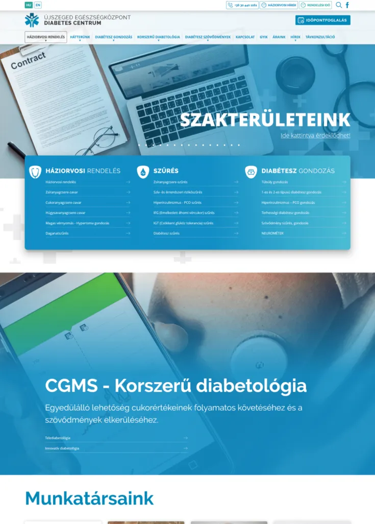 CMS rendszer fejlesztés